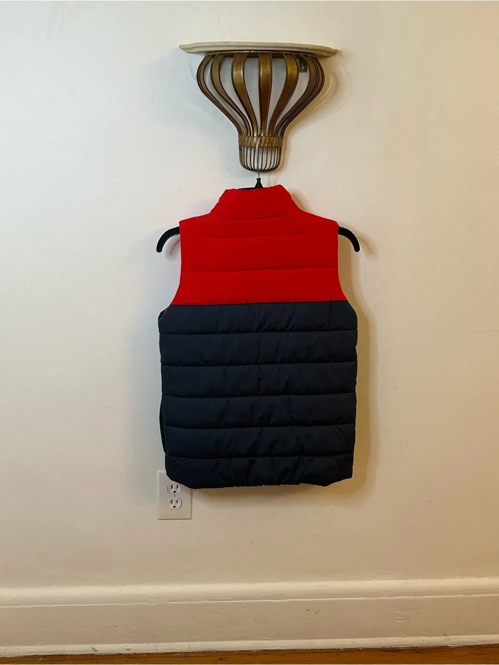Puma Colorblock Puffer Vest, Size 10/12 or Medium Youth, Pockets, Casual Outdoor